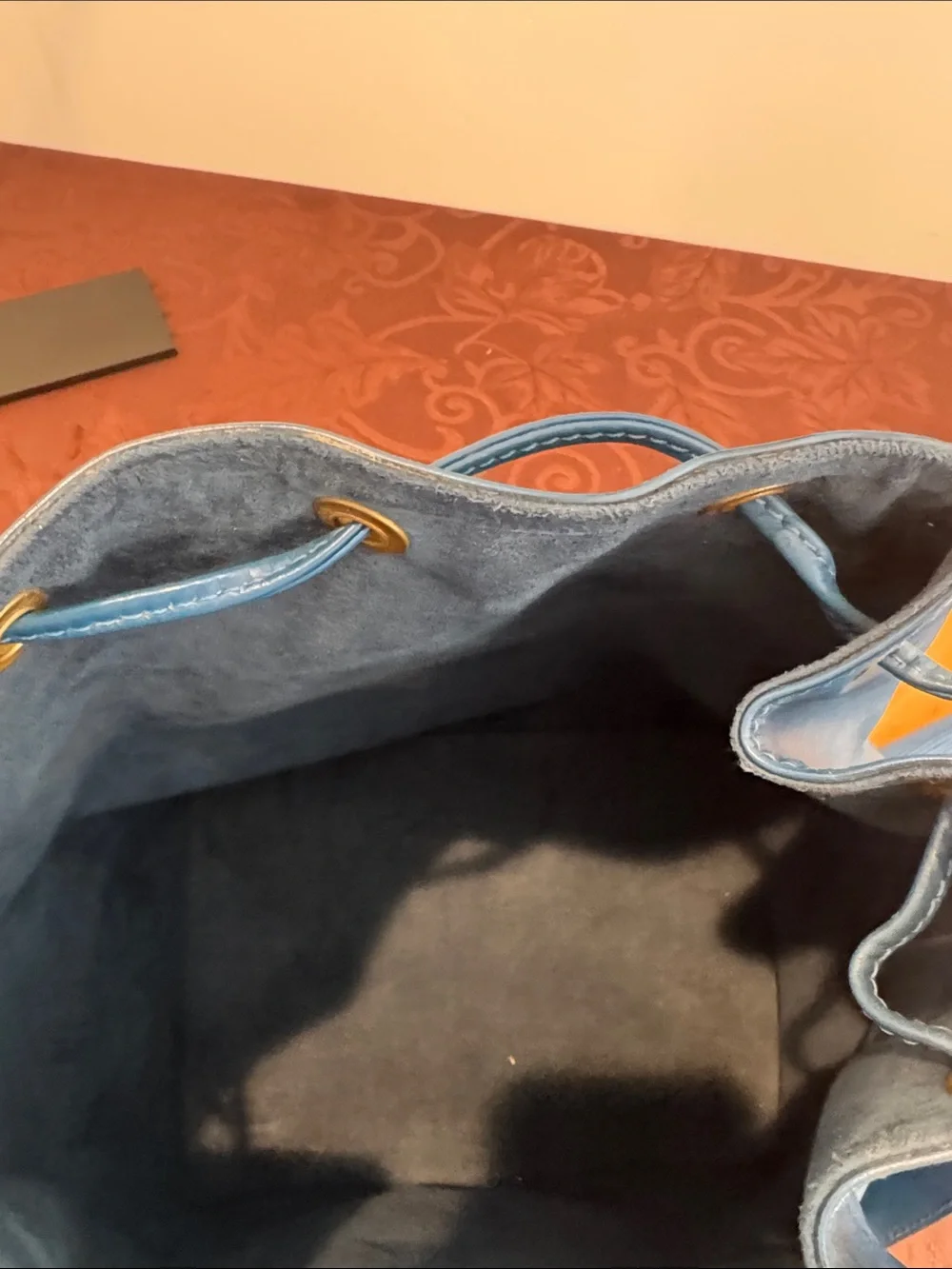 Louis Vuitton Blue Epi Leather Bag & Wallet